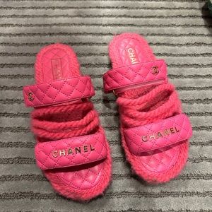 Chanel Pink Sandals